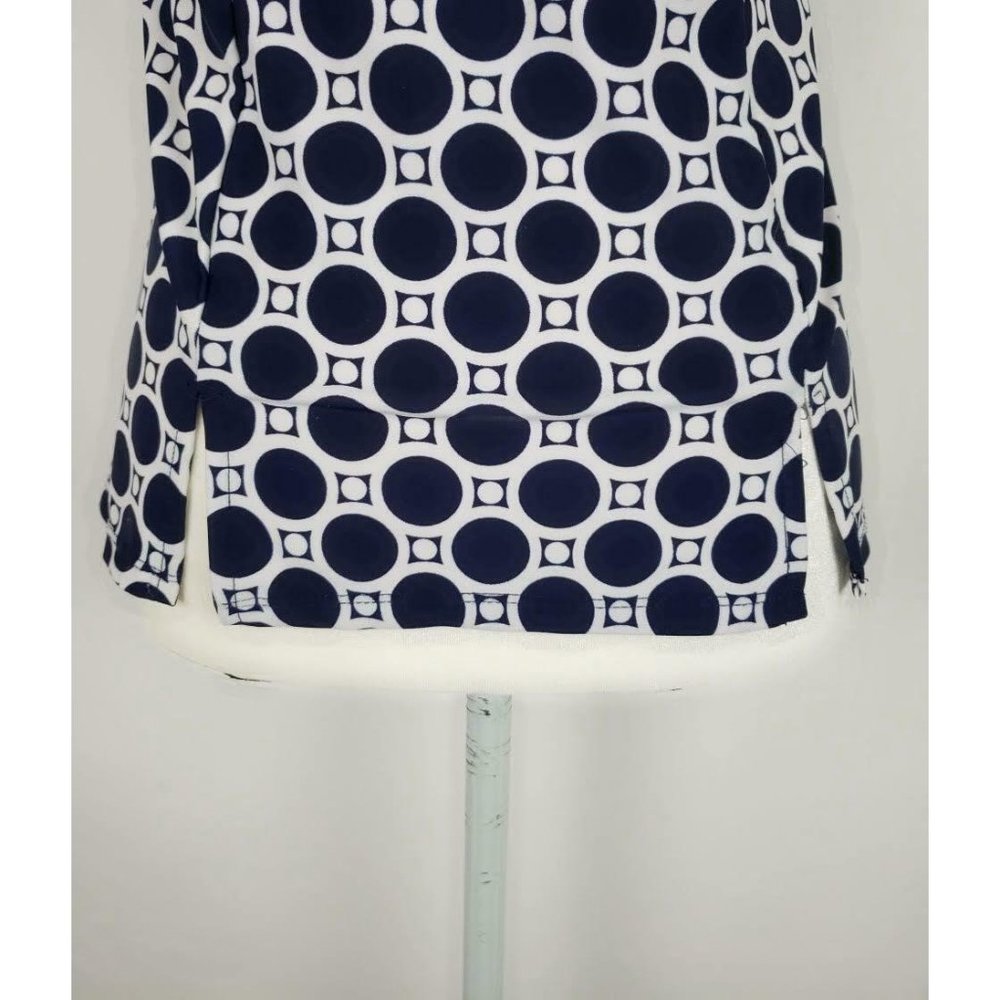 Tropical Escape Swimsuit Tankini Top Blue White M - Picture 7 of 8